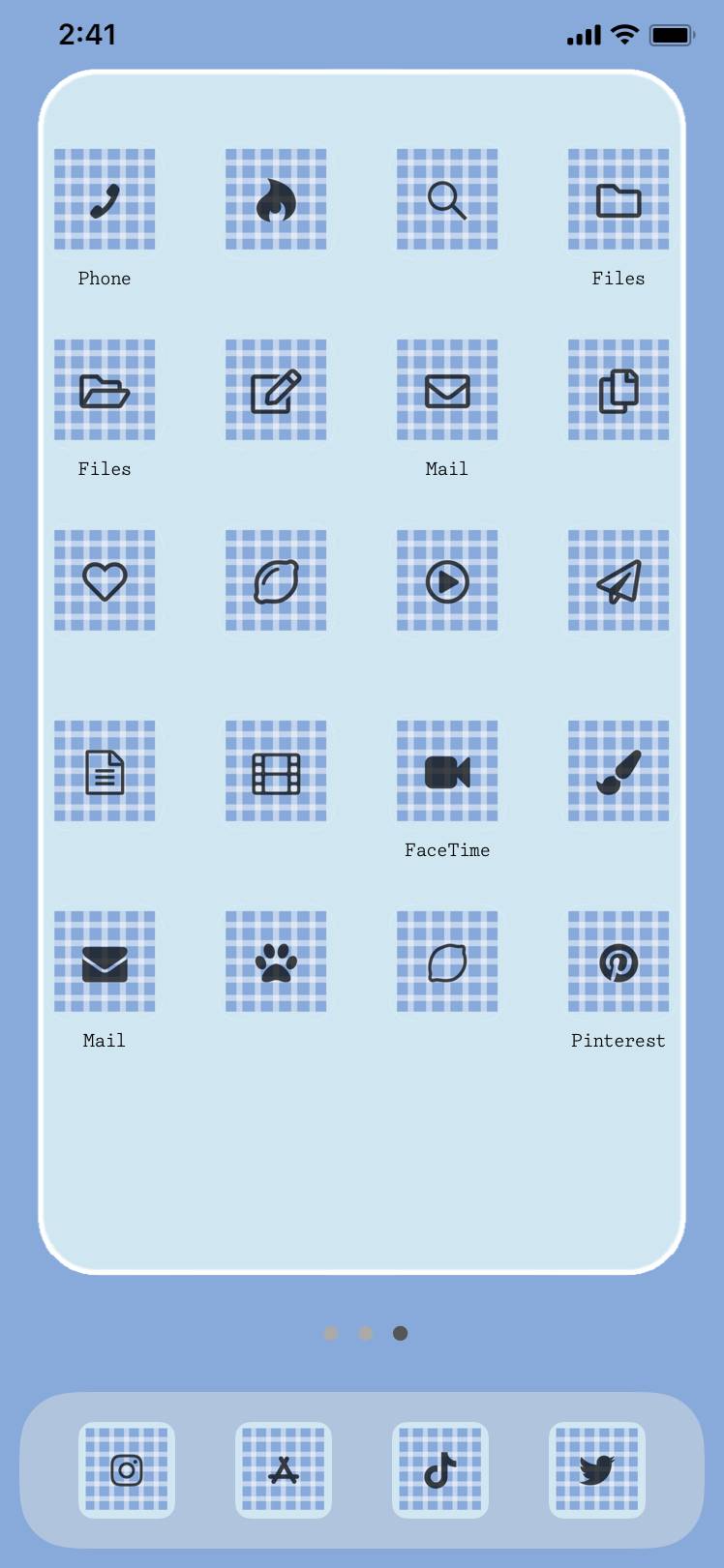 水色チェックHome Screen ideas[h0cFAbTQdhG0I5W8dsLB]