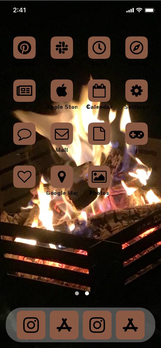 たき火スクリーンHome Screen ideas[bM6MUbCC1CjGdIQyFqEF]
