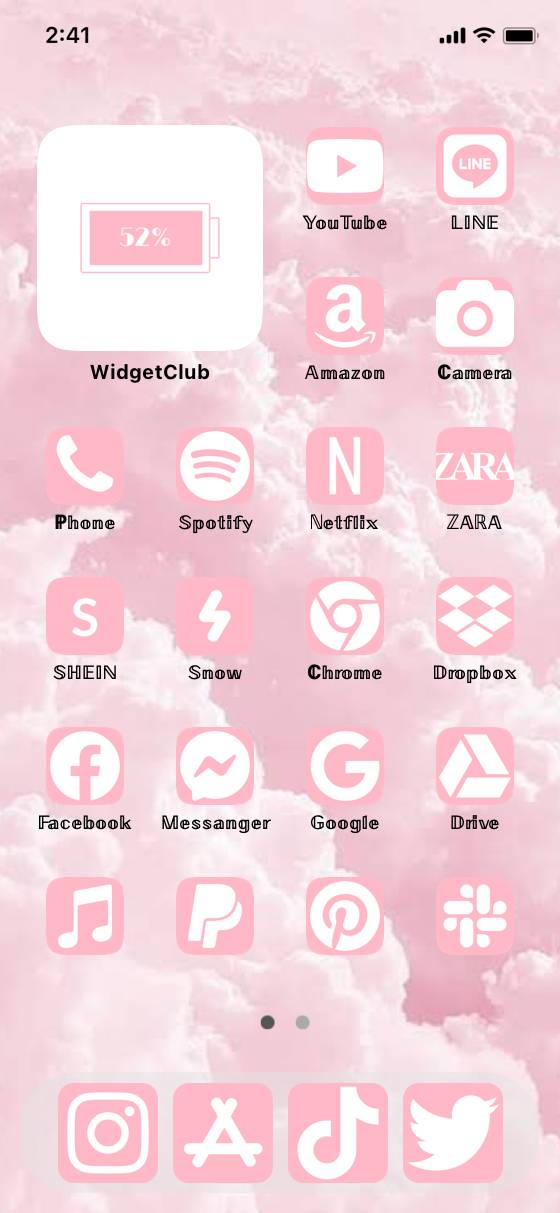 ピンク統一Home Screen ideas[pBc35LfdtOskSpDlHqnh]