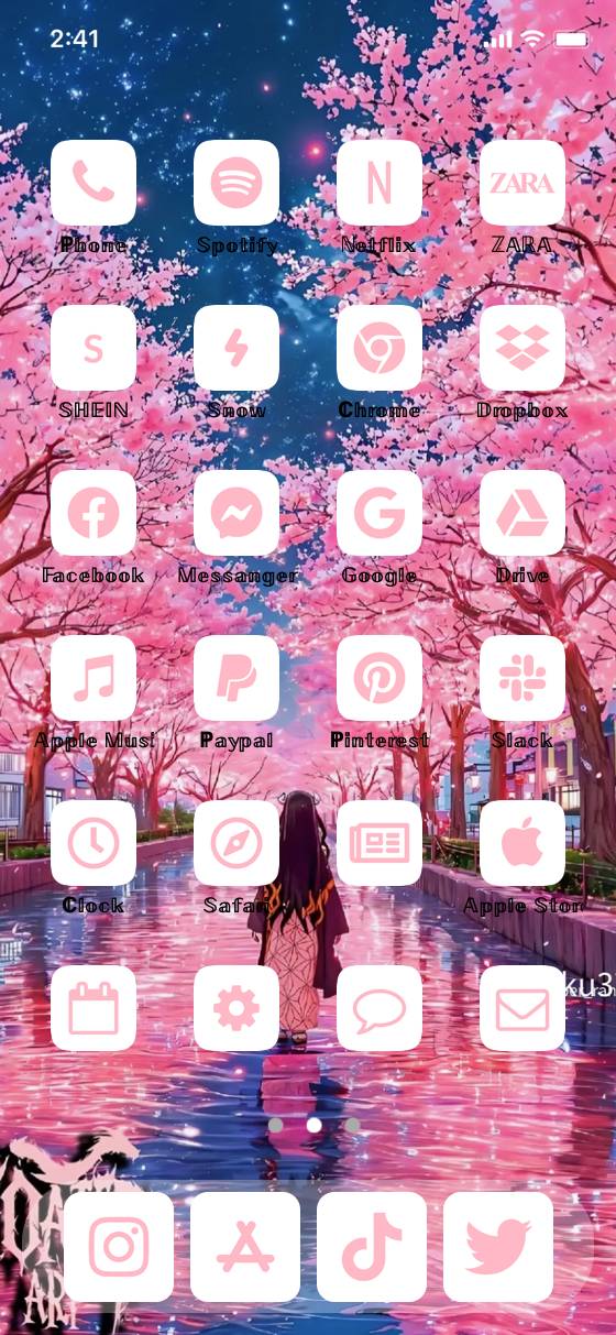 禰豆子 ピンクテンプレートHome Screen ideas[NHdGHQ7fz45gaw6GPamk]