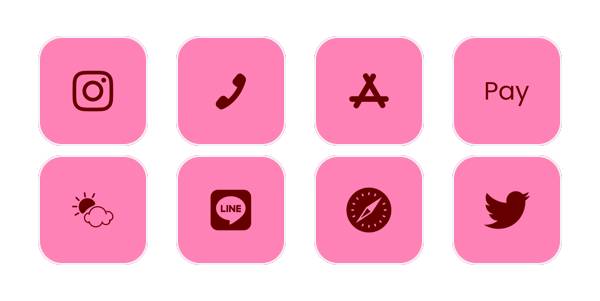 hot pink App Icon Pack[px9lMReD65geZ3jcdXhB]