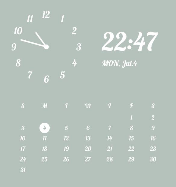 Neutral leaf widget Clock Widget ideas[KN0RAy6SbiKgcLR6jKEl]