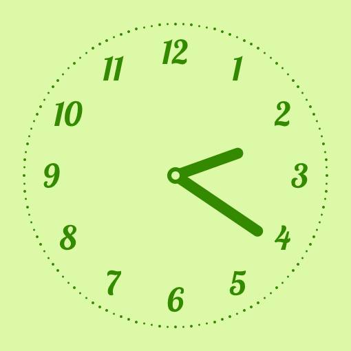 黄色緑 ساعة أفكار القطعة[DEHmBR7uHtQhFc806SIQ]