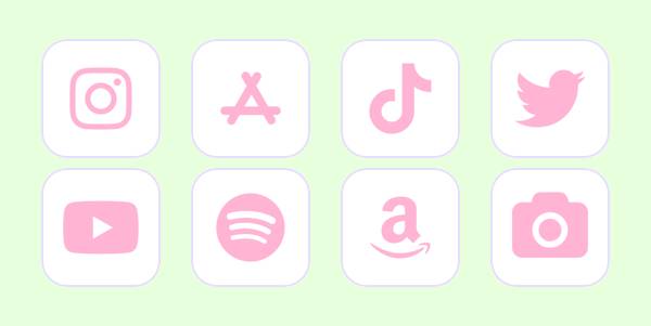 Preppy Pink App Icon Pack[aGMBv2wbaZpZ00NzAjGB]