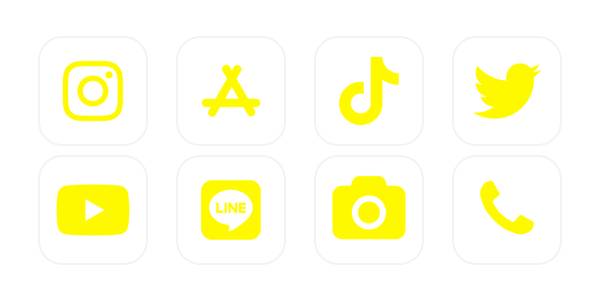 アイコン　黄色 Pacote de ícones de aplicativos[DwD5lDfclOaomSxl4xHN]