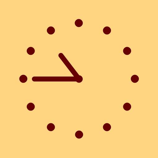 Orange Clock Widget ideas