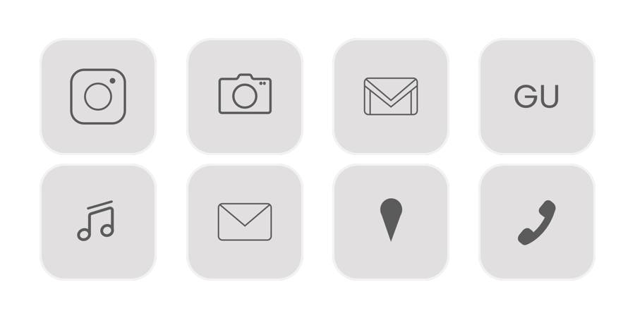 gray Pacchetto icone app[jJ75rAcaEzWLfHFzmBf9]