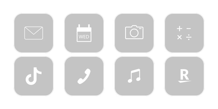 gray App Icon Pack[TwQbZ4Y6tjG9IQ0z1XgQ]