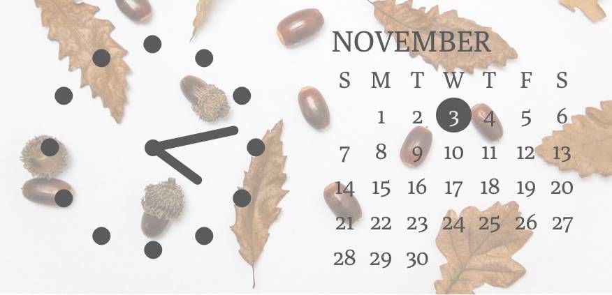 autumn Clock Widget ideas[pYYaVjwXNWnQej0jWlZA]