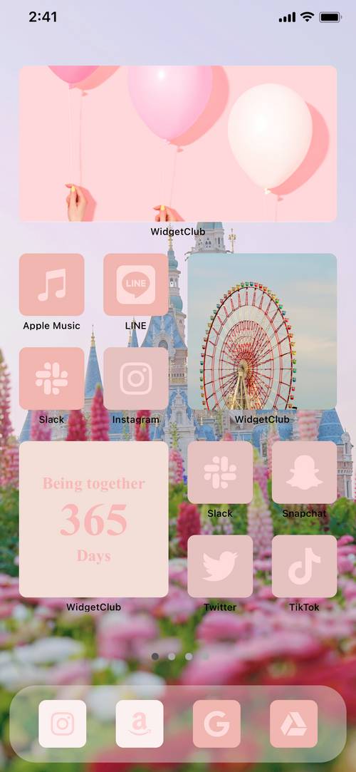 pink amusement park أفكار الشاشة الرئيسية