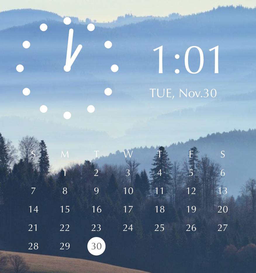 ☁️ Horloge Idées de widgets[FSniXmbmS3srpqERACdZ]