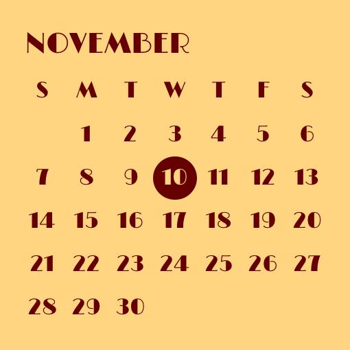 Orange Calendar Widget ideas