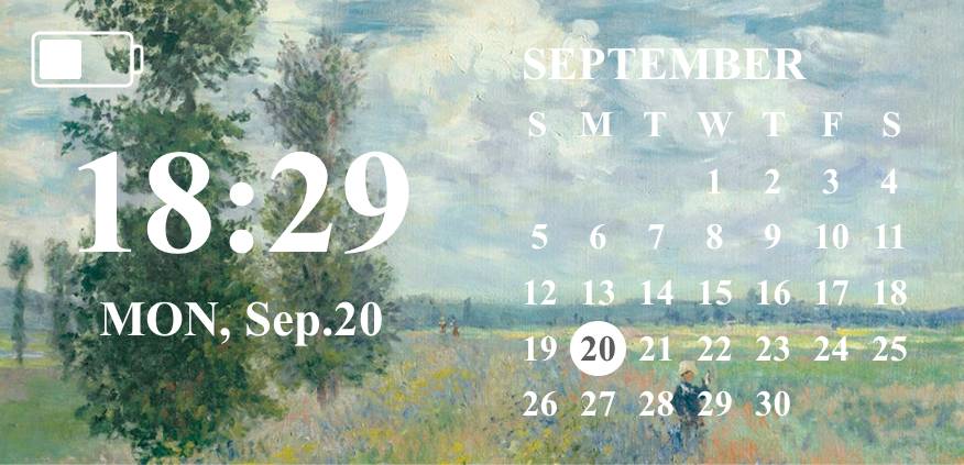 monet Calendário Ideias de widgets[OzcfN8rPUmK9dmMEDmpq]