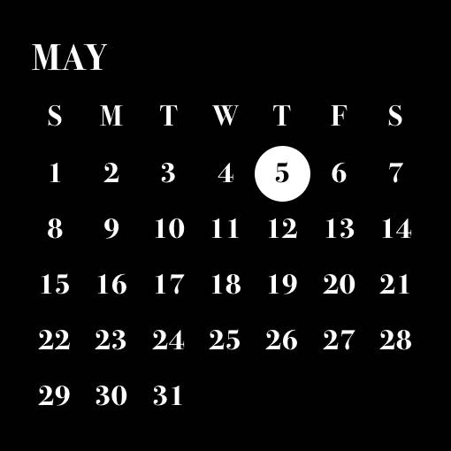 Negro Calendario Ideas de widgets[OGtpcQwuwa30gkg73i4w]