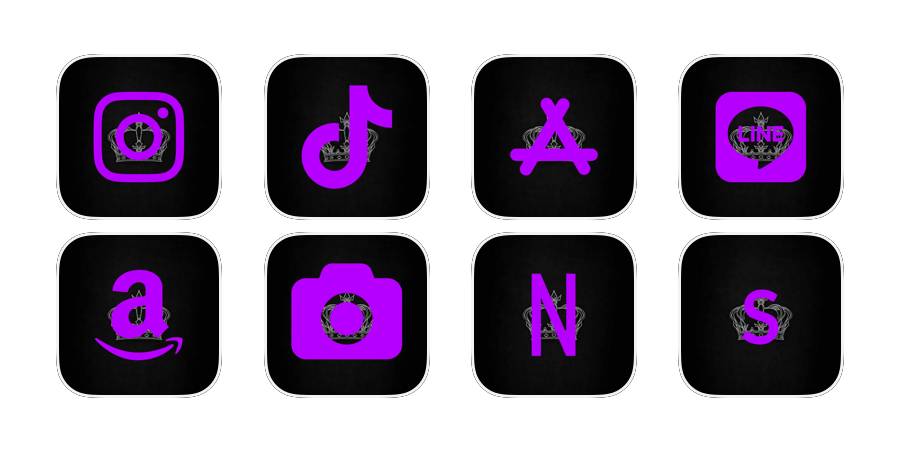 クールpurple App Icon Pack[rYTBkwif1SwlxMLXoIIX]