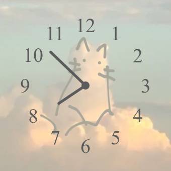 ねこ Clock Widget ideas[NB4XxfxKMC091AIBAQhW]