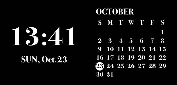 時間＋日付 Calendario Idee widget[J9GuQsybftCdIdq9rUs9]