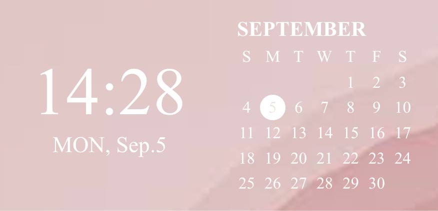 Calender pink Kalendar Idea widget[ci4Ss8AaSFKlIemtR5vf]