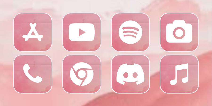 Pink Pacchetto icone app[qBjUdTPnQTE27xb15SSG]