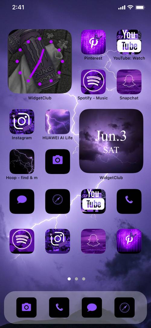 Purple Home Screen ideas[BnRECaM1H35QvkhugjOD]