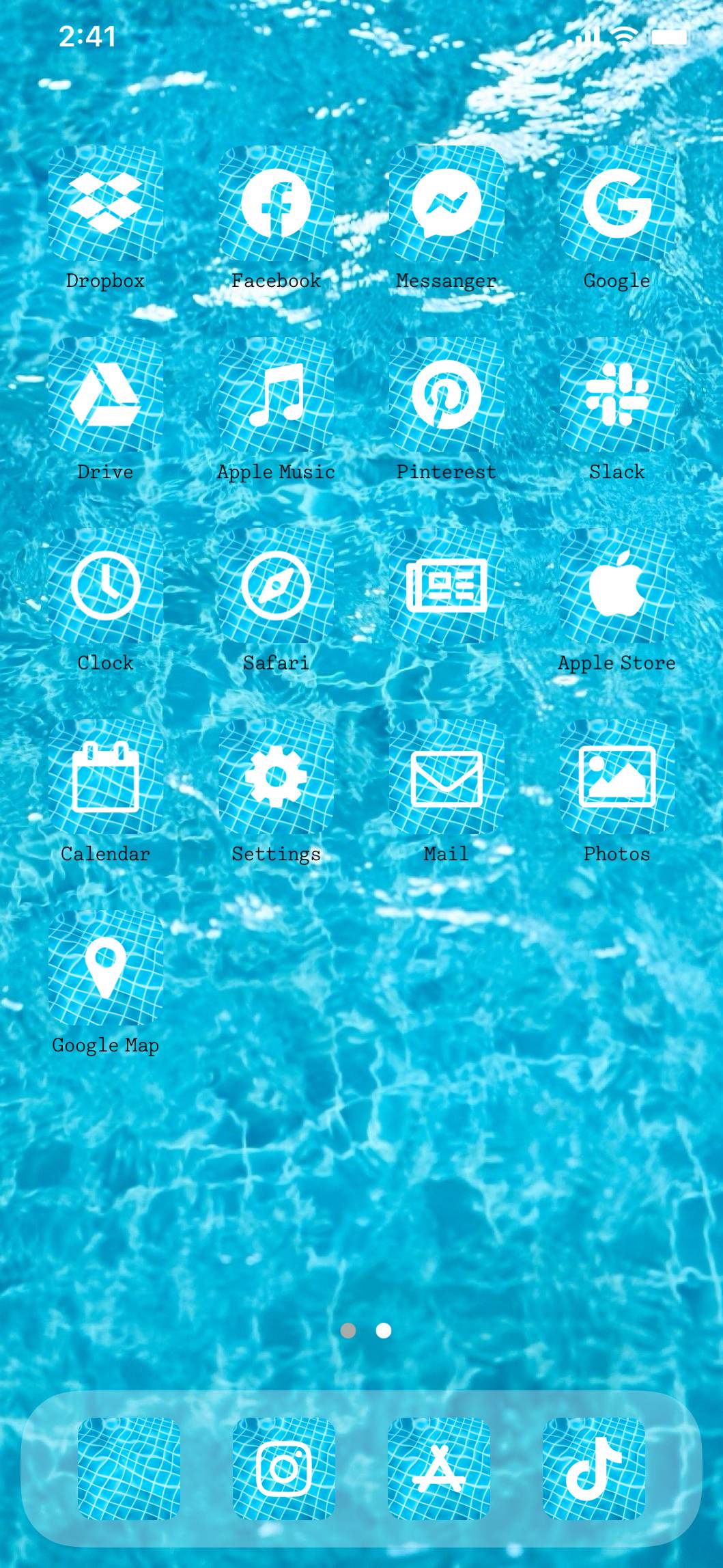 水色のテンプレートHome Screen ideas[8kwxMb8lvsdz0BSvChiK]
