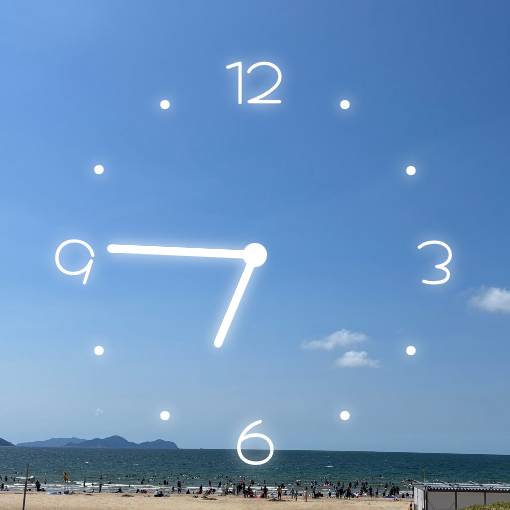 Simple Clock Widget ideas[64adgAgRrZElVvhhcrey]