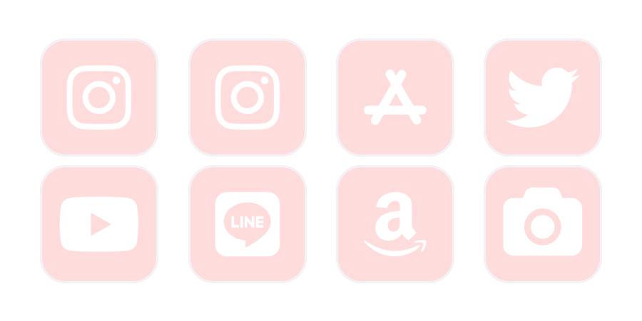Růžový App Icon Pack[seMu3Z07MmBKuxby9E26]