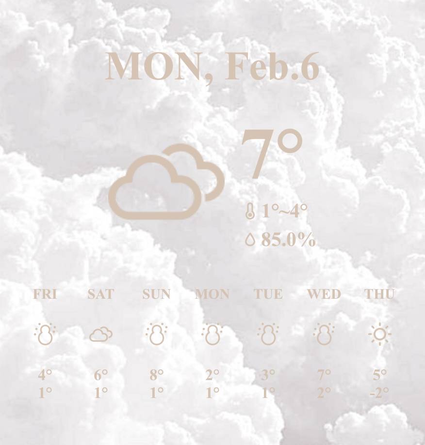 天気Tiempo Ideas de widgets[L9nt1kSbrLfklbMb1iDB]