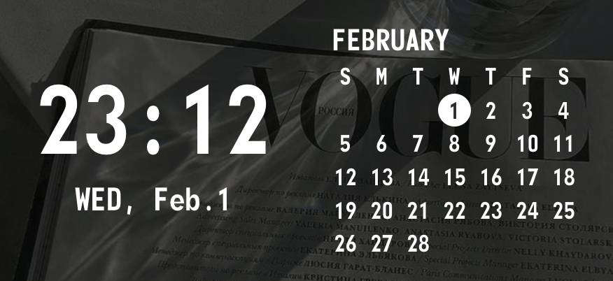 時計×カレンダー Calendar Widget ideas[dT62VVYjRaEgYkK7Zv7M]
