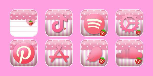 Cocoppa Strawberry Pacchetto icone app[UNgfQtQrNzlFsXL7X9T8]