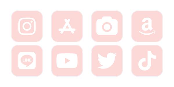 ピンクカラー App-Symbolpaket[JDuj5NbrLTLQb7LGhs0J]