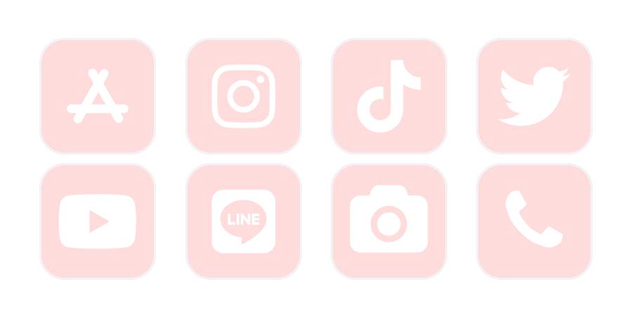 Розово Пакет с икони на приложения[8iECKBeWXItUc0OL0We0]