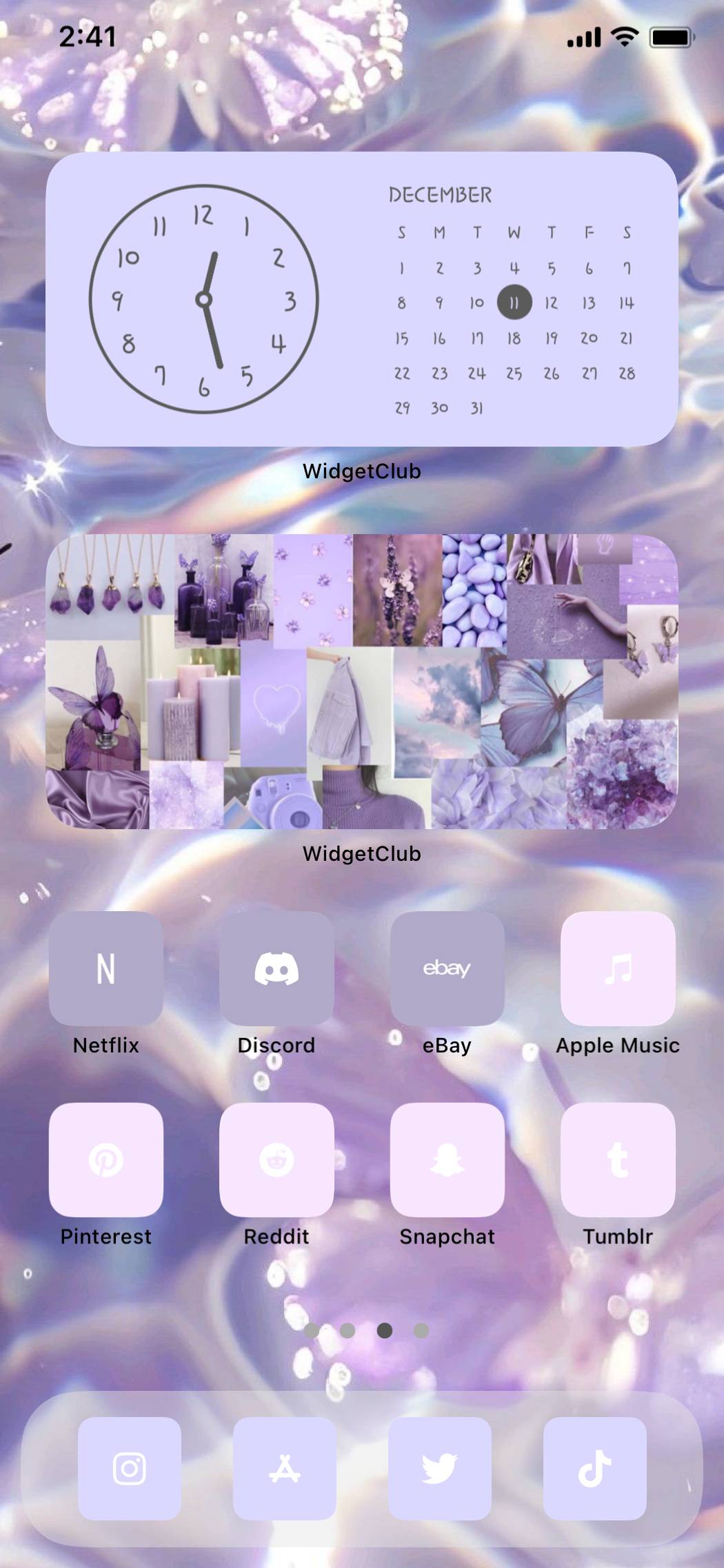 Purple 💜Ý tưởng màn hình chính[D48VaGnjKvfabxzB1vHQ]