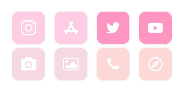 Pink ThemeApp Icon Pack[TJ0Yq2DZrpxD8qtLq2kP]