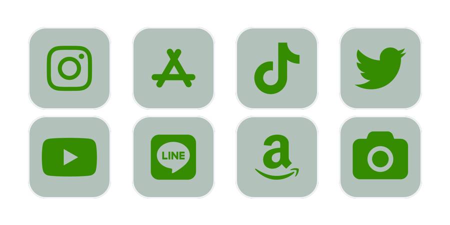緑 Paquete de iconos de aplicaciones[eoI0iIqcoFezItueJ9yH]