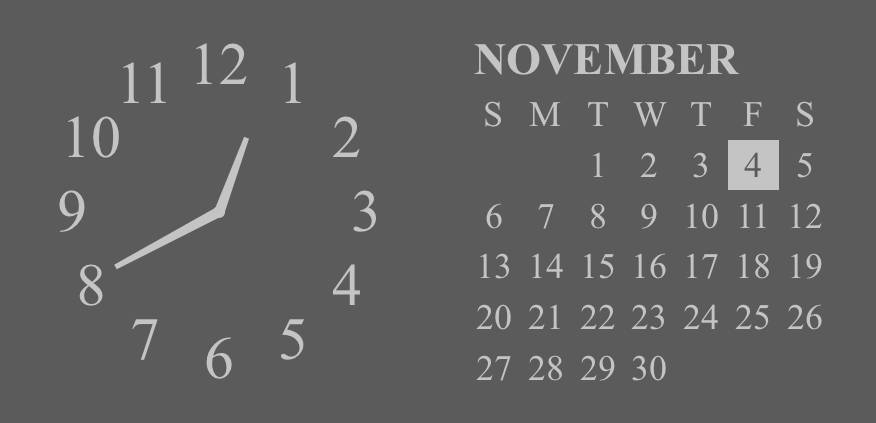 カレンダー Horloge Idées de widgets[DkVzQHVoiIoBxeSje2PD]