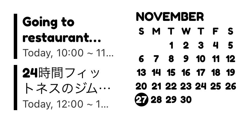 カレンダー Calendar Widget ideas[CtlZrf19PK4zdVWqqfbe]