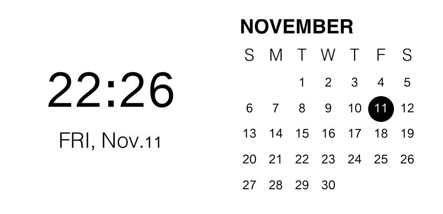 時計1Kalender Widget-ideeën[xvejomTnHEKj9Eprdkmr]