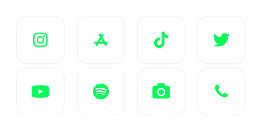 Neon Green - Small Iconsアプリアイコン