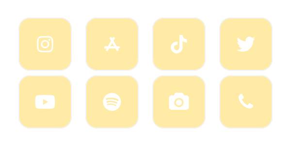 yellow 2.0 💛☁️🫰 App Icon Pack[UA79vP3CnALsCnGB6YLF]