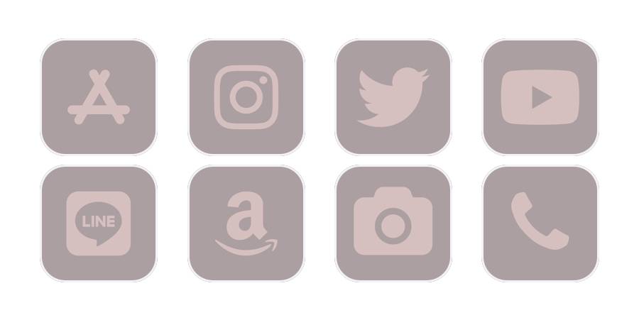 Gris Pack d'icônes d'application[KXwakNZVBT3lcnJtc8N1]