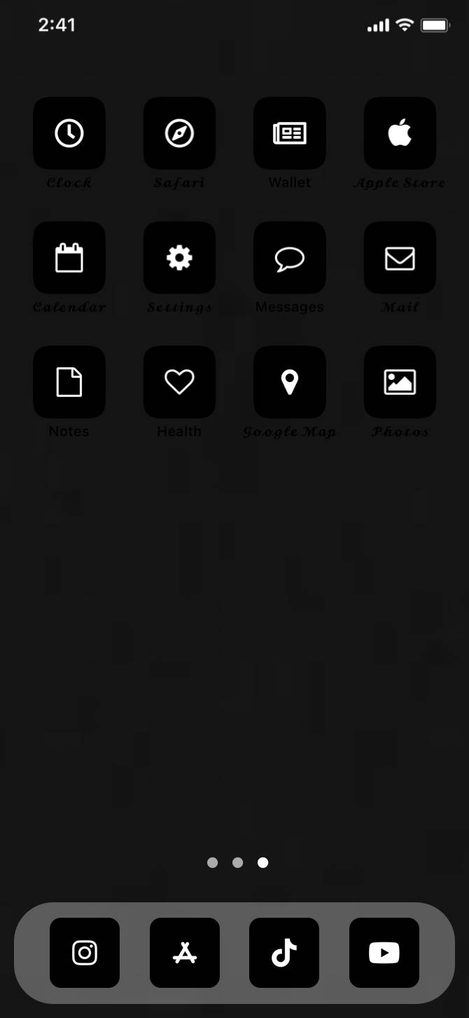 BlackHome Screen ideas[uf0N5WZ6n0nyLb15dGlt]