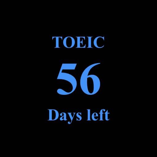 TOEIC Αντίστροφη μέτρηση Ιδέες για widget[BN8gBLOLryGUZUV2PGLT]