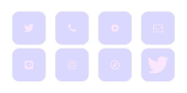 Світло-пурпуровий Пакет значків додатків[IpHtMBZqWjrnBzMbrcAu]