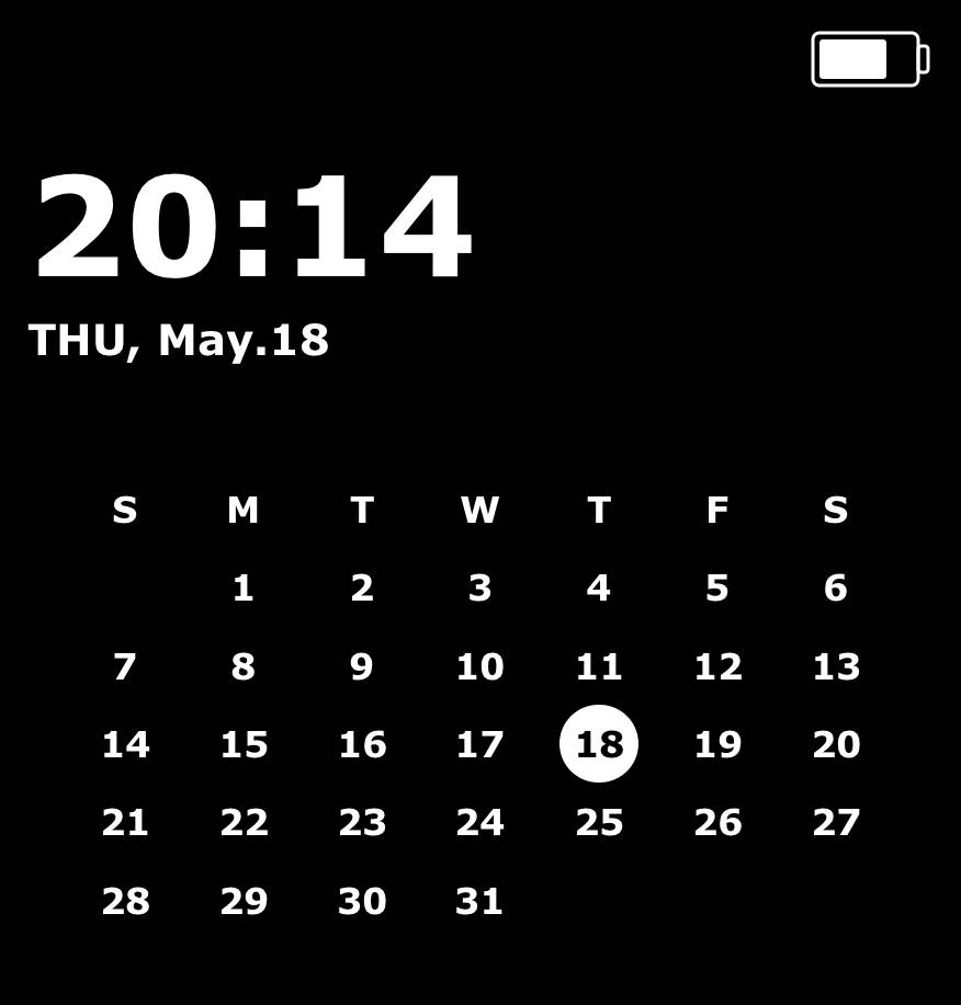 Calendario Ideas de widgets[4kK4FsZw9dhFof1Gs3DC]