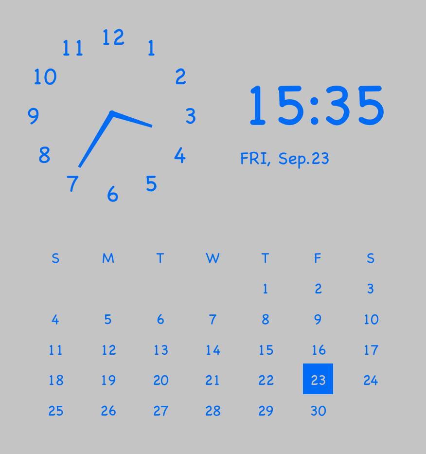 Pretty Clock Widget ideas[a7styN96KT83LW7l7y0z]