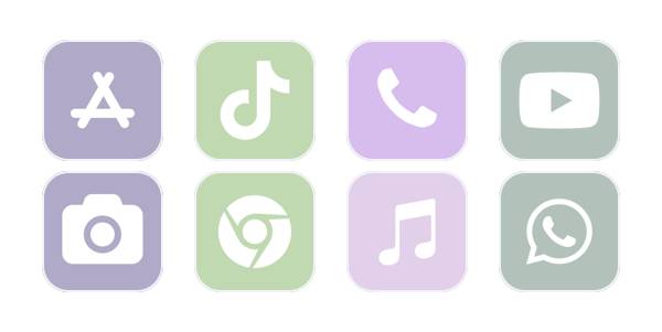cute purple and green App Icon Pack[GQNAd1OSj2kVsVGa5Wwl]