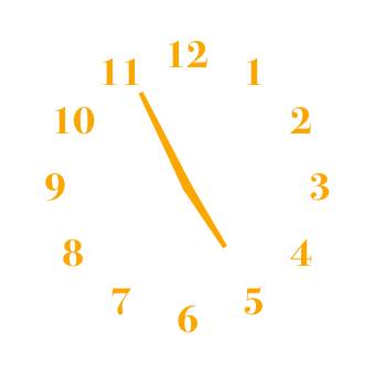 時計(オレンジ) Clock Widget ideas[sDhb6quQySPgwLnS7cjU]