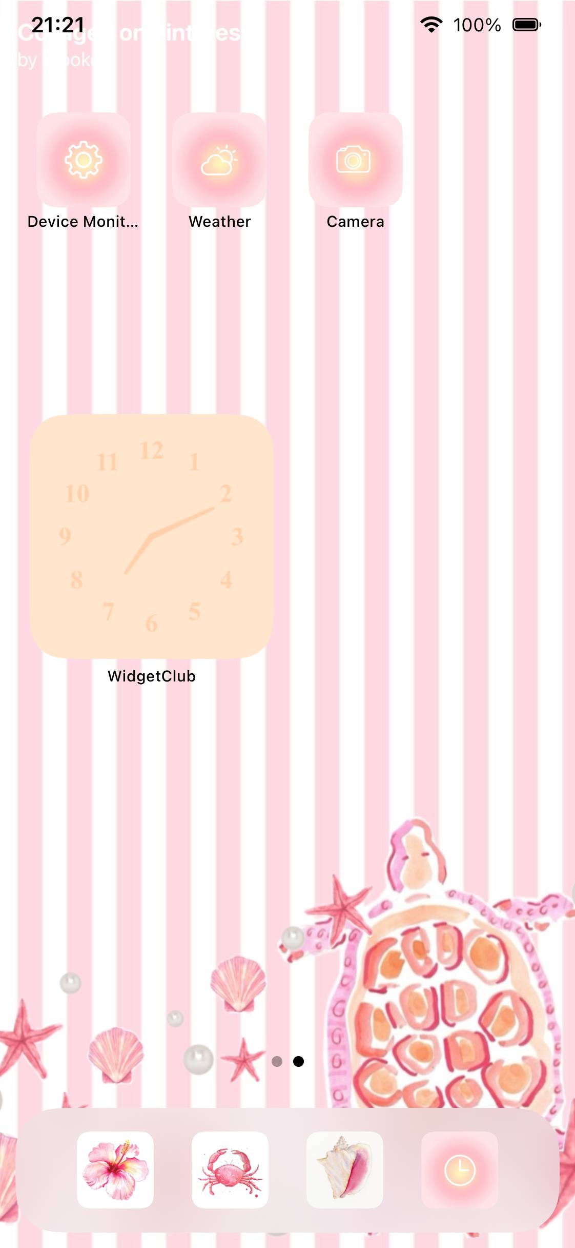 cute pink+orange summer vibes themeแนวคิดหน้าจอหลัก[1rUIXvLOv4UbB44ZGAk0]
