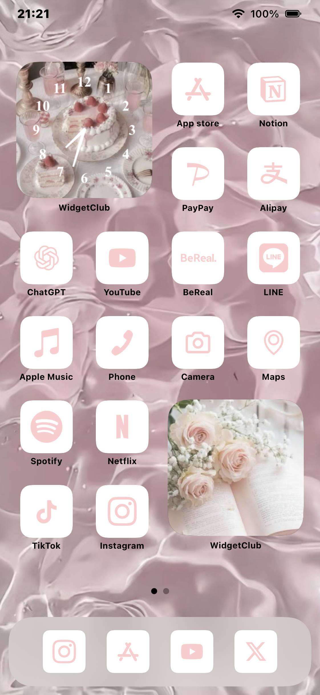 ピンク？Home Screen ideas[EufdFliAIPFD6iIQ8L25]